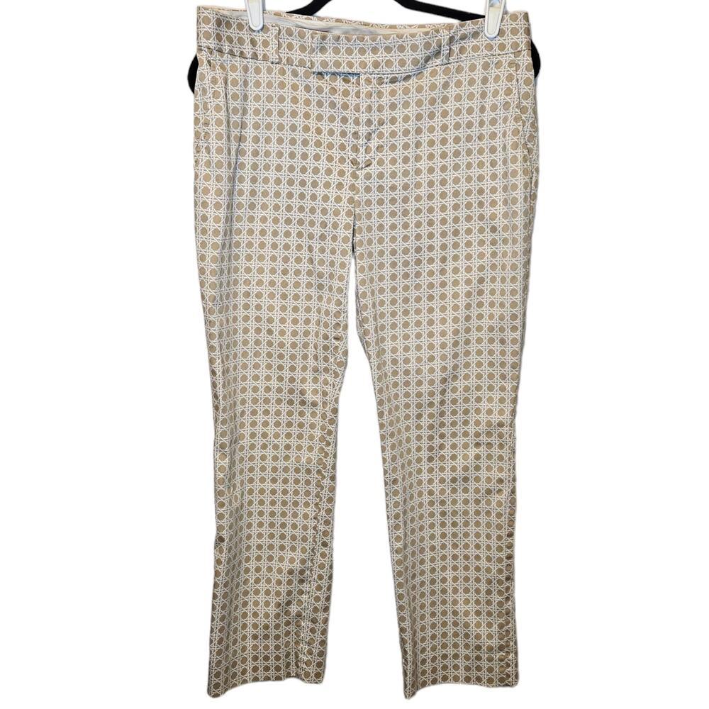 Banana Republic Flat Front Khaki Pattern Dress Pants sz 8